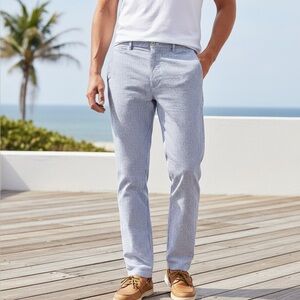 Crown & Ivy Men’s Vintage Summer Sear Sucker Pants Sz 36 X 30